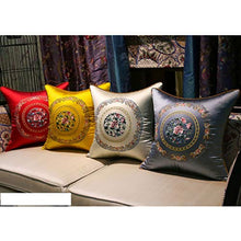 Brilliant firm Cuscino sofà Ricamo Cuscino Cuscino Stile Cinese Grande Comodino Cuscino Soggiorno Cuscino Stanza Cuscino Siesta (Color : Beige, Size : 45 * 45 * 20cm)