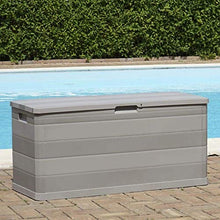 LMYTech Scatola di Magazzinaggio da Giardino 280 L Grigio Chiaro Grigio Light Outdoor Padded Room