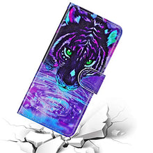 Pelle Portafoglio Cover Compatible with MOTO G7 Custodia Flip Libretto Animale Case Tiger,URFEDA PU Cuoio Chiusura Magnetica Case Cover Stile Vani di Carte Coper tura Custodia per MOTO G7 Plus