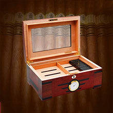 Humidor Sigari Humidors - Cigar Box portatile in legno di cedro Profumo professionale in legno massello scatola di sigari Cigar Cabinet doppio strato Design Dimensioni: 350x240x150mm .Deposito perfett