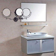 DIELUNY Specchio per Il Trucco Specchio per Trucco a LED a Parete Specchio per Trucco 10X, Specchio da Barba Pieghevole da 8 Pollici, Specchio cosmetico da Parete Estensibile bifacciale per Bagno