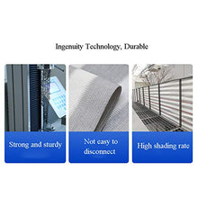 Summer supplies Recinzione Copertura per Balcone Protezione della Privacy Schermo in HDPE Senza Viti Permeabile per Estate ed Inverno,con 4 * 1,5m di Corda,Grigio Chiaro