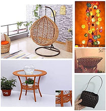 Tessitura Piana Del Rattan Di Pendenza Di 8mm * 65m,Rattan Sintetico Lavorato A Maglia In Rattan Sintetico, Colore Nero, Per Il Fissaggio Di Sedie Da Giardino O Tavolo Per La Riparazione Fai Da Te