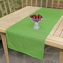 Delindo Lifestyle Runner da tavola SAMBA verde, impermeabile, resinata antimacchia, casa e giardino, moderna, 40x140 cm
