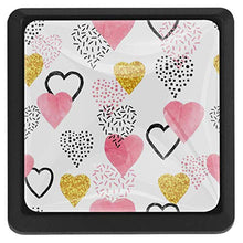 Amore cuore 3 PCS Pomelli per Porta, Pomolo per Mobile, Pomelli per Mobili con Viti, Maniglia per Armadietto, Pomelli per Porta, Pomelli per Cassetti per Porta, Armadio, Cassetto e Credenza