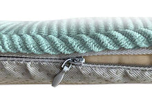 SWECOMZE 2 cuscini per sedia, 43 x 41 x 35 cm, cuscino per sedia, cuscino per sedia, con nastri, sedia da giardino (blu)