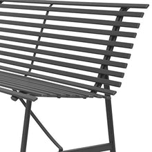 Tavoli e sedie da esterno Acciaio panca moderna esterna del patio del giardino con Finish Lounge Panca for Gardern Balcone Cantiere industriale St Tempo libero e intrattenimento ( Color : Anthracite )