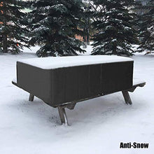 Fodere per mobili da esterno 180x120x74cm, fodere per mobili da giardino impermeabili, copertura per tavolo rettangolare per patio, antipioggia per pioggia e neve, antivento, per set di mobili pe