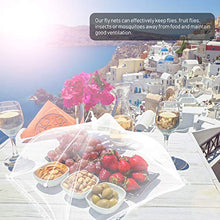 Set di 4 coperture pieghevoli per cibo, per frutta, picnic, feste ecc. (44 x 44 x 30 cm, bianco)