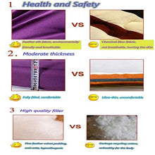 YOLL Materasso Letto futon Matrimoniale e Singolo Pieghevole e Arrotolabile. materassi da Terra 90 * 200cm~200 * 220cm futon Trapuntato salvaspazio | Bed Ground Tatami Materassino/F / 9
