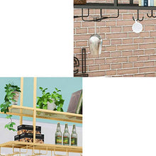 Rack da parete Wine Bar | Portabottiglie pensile e portabottiglie pensile | Mensola per soffitto decorativo per bar, ristoranti, cucine | Portabottiglia vino
