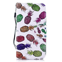 Robinsoni Custodia Compatibile con Huawei Y3 2017 Cover Flip Custodia Huawei Y3 2017 Portafoglio Custodia Libro Pelle PU Antiurto Cover Taccuino Cover Libretto Cartone Animato Magnetica Cover Ananas