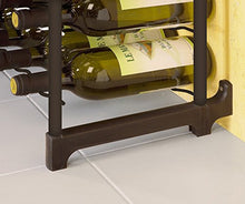 Metaltec Chianti Portabottiglie per 30 bottiglie di vino, rivestimento in Epotherm, black, metallo