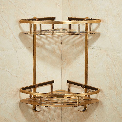 MBYW Portasciugamani Portasciugamani da Bagno Portasciugamani da Bagno_Piano Cinese Spazio Europeo Antico Portasciugamani Accessori da Bagno Vasca da Bagno Antica, Cestino Doppio Triangolo
