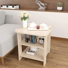 TONG HXF- Divano Tavolino Tavolino da caffè Camera da Letto Comodino Piccolo Tavolino in Legno Rack di Stoccaggio A 3 Strati Durevole (Color : A, Size : 40 * 50cm)