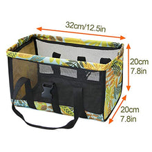 Takefuns - Borsa portaoggetti da giardino, grande apertura leggera e resistente