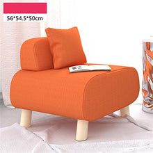 Divano per Living Room Individual Cloth Lazy Small Sofa Semplice e Moderna Poltrona per Soggiorno e Ufficio (Color : Yellow, Size : 56 * 54.5 * 50cm)