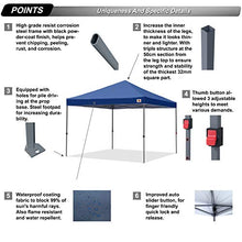 Abccanopy Tenda parasole, gazebo, da esterno, facile elevamento,10x10 serie blocco centrale