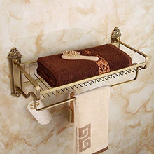 SWNN Bathroom Shelves Portasciugamani Antico Scaffale Portasciugamani Vintage Imitazione Rame in Stile Europeo