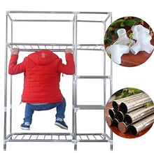 LyMei Armadio Armadio portaoggetti Armadio portaoggetti con Asta sospesa, Armadio da 25 mm in Acciaio Inox con Cerniera a Prova di umidità,D_150*47 * 170CM