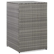 Oushome Copribidone Singolo Spazzatua Antracite 76x78x120 cm Polyrattan