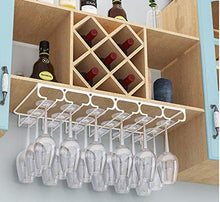 Vino creativo armadietto in ferro supporto di tazza di vetro confine Upside Down Home Bar,bianca,4 canali 30 * 22.5 * 6cm