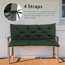 jHuanic - Cuscino per panca da giardino, con schienale morbido, per sedia, divano, altalena, 2 o 3 posti, Beige, 100x100x10cm