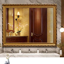 SHU XIN Specchio da Bagno con Cornice in Stile Europeo Specchio da Bagno per Trucco Specchio da Bagno Specchio da Parete Gusto di Lusso opzioni di Dimensioni Multiple