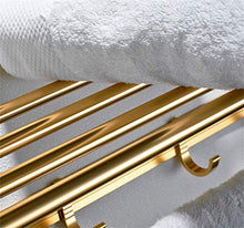 WWJ Portasciugamani Addensare Oro portasciugamani in Alluminio portasciugamani da Bagno portasciugamani portasciugamani Pieghevole
