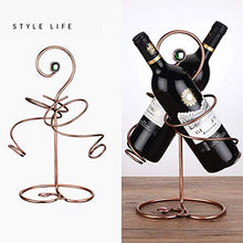 LHQ-HQ Wine Rack, Creativo Supporto di Vetro Vino Moda Wine Rack 2 Set High Glass cremagliera Moda Hanging Porta Bicchiere