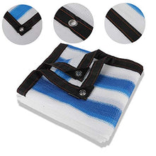 Reti protettive DEWUFAFA Schermo Privacy per Balcone, Schermo HDPE Senza Viti Rete per Balconi Permeabile, Strisce Colorate (Color : Blue And White, Size : 2x2m)