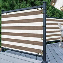 LSXIAO-Balcone Protezione Terrazza Paravento, Giardino Dietro La Casa Copertura di Sicurezza della Privacy, Parabrezza Crema Solare Raffreddamento con Fascette Zip Fisse per Giardini, Piscina
