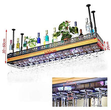 LHQ-HQ Wine Rack Solido soffitto in Legno Hanging Wine Glass Wine Rack Rack di stoccaggio del Vino Vetro L-100 Centimetri