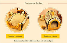 YOUJIA Letto Pieghevole Cuccia Divano Cuscini Domestico Letto Cani Casa per Cane e Gatto Animali Domestici (Rosso Striscia,M)