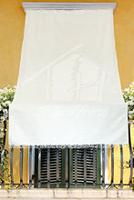 Tenda da Sole da Esterno per Balcone in Tessuto Resistente Misura cm 290x300 in 100% Poliestere con Anelli Dis. 5 Beige