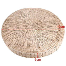 zhengowen Sedili Tatami Meditazione Rotonda Meditazione Modifica Soft Pouf Pouf Tatami Cuscino Cuscino da Pavimento Meditazione Yoga Rotondo Cuscino del Sedile Cuscino in Erba Intrecciata