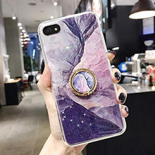 Suhctup Compatibile con Samsung Galaxy Note 10 Custodia in Slim Morbido Silicone TPU,Marmo Design con Glitter Brillantini Bling Cristallo Chiara Paraurti Protettiva Cover con Ring Kickstand -7