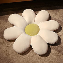 DIELUNY Daisy Flower Cuscini per sedie Cuscino, Cuscino Papasan Traspirante Piano Cibo Coperta per Esterni Coprisedile Imbottito-Beige b Dia60cm (24In)