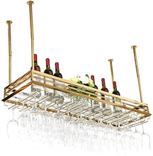 Leifeng Tower Classico Wine Rack Hanging Europei di Acciaio Inossidabile Cup Holder Bancone Hanging Calice Vino Rack Rack Hanging (Color : Titanium)