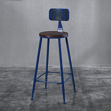 JXXDDQ Sgabello da Bar Sgabello Alto for Il Tempo Libero Sedia da Ricevimento Sedia di Bellezza in Ferro Battuto + Sedia in Legno Massello (Color : G)