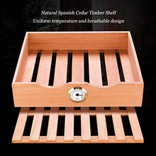 Umidificatori Humidor Cigar Cabinet Temperature Control Legno Di Cedro Mini Cigar Idratante Gabinetto Della Famiglia Piccolo Built-in Cigar Cabinet Dual-core Controllo Della Temperatura For 150 Sigari