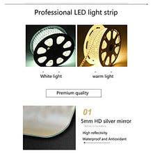 L-KCBTY Specchi da Bagno Intelligenti 24X32pollici,Specchio Cosmetico Controluce LED Specchio con Interruttore,specchi Antideflagranti,per Camera da Letto,Bagno