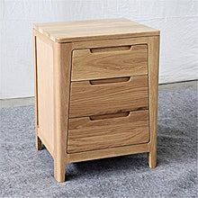 Feixunfan Comodino Bianchi Armadietti in Legno di Quercia Europea Comodino Comodino in Legno Moderno Camera da Letto Comodino (Color : Wood Color)