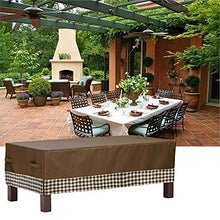 Set di mobili da giardino per esterni 122X71X33cm, Coprisedili per mobili da giardino, Copritavolo rettangolare per patio, Tessuto resistente all'acqua, Antipolvere per pioggia e neve, per set di