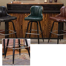 Sgabello Sedie Bar Barstools Sedie da bar girevoli vintage in legno massello, bancone bar in ferro battuto for la colazione for il tempo libero da pranzo, sgabelli alti con schienale Arredo bar Cucina