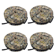 JINQI 4Pcs Heavy Duty Sandbags Set Base Impermeabile Antivento per Esterni Ripari Parti di Fissaggio per Tenda da Gazebo (Senza Riempimento di Sabbia)