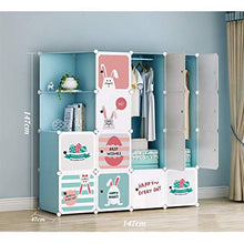 Cassapanche GGJIN Moderno Semplice Economico Piastra Armadio for Bambini dell'Assemblea plastica Piccola Camera da Letto (Color : Pink)