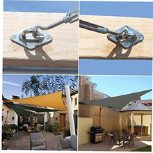 TOPofly Ombra Kit Fissaggio Vela, 304 Acciaio Inossidabile Parasole Sail Fissaggio Accessori Hardware Kit, M6 Heavy Duty Tenda l'insieme del Collegamento 1 Set