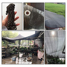 JH1 Rete ombreggiante Ombra Impianto di Panno con Occhielli 90%, Pesante Telo Rete Nera Crema Solare Ombra per Piscina, Giardino, Cortile (Size : 8×8m)