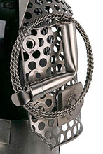Brubaker Porta Bottiglia da Vino dal Raffinato Design spazzacamino - Scultura in Metallo con Biglietto d'auguri